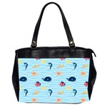 Fun Fish of the Ocean Oversize Office Handbag (Two Sides)