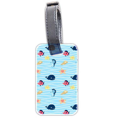 Fun Fish of the Ocean Luggage Tag (Two Sides) from ZippyPress Front