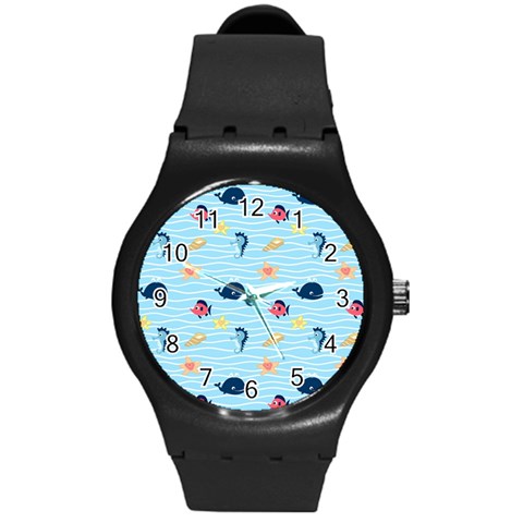 Fun Fish of the Ocean Plastic Sport Watch (Medium) from ZippyPress Front