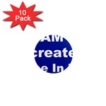 God Created 1  Mini Button Magnet (10 pack)