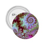 Raspberry Lime Delight, Abstract Ferris Wheel 2.25  Button