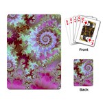 Raspberry Lime Delight, Abstract Ferris Wheel Playing Cards Single Design