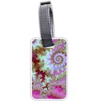 Raspberry Lime Delight, Abstract Ferris Wheel Luggage Tag (one side)