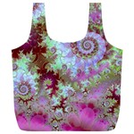 Raspberry Lime Delight, Abstract Ferris Wheel Full Print Recycle Bag (XL)