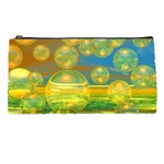 Golden Days, Abstract Yellow Azure Tranquility Pencil Case