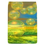 Golden Days, Abstract Yellow Azure Tranquility Removable Flap Cover (Small)
