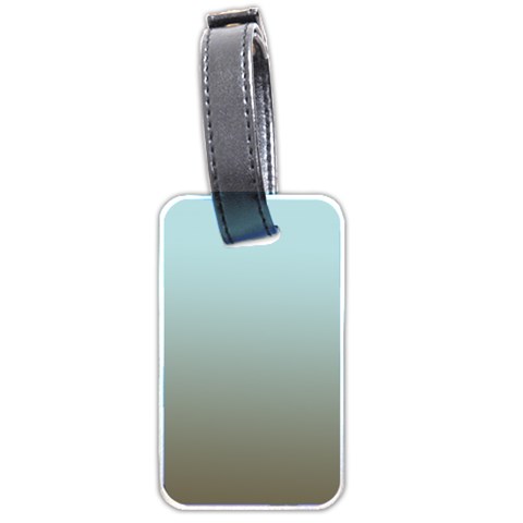 Blue Gold Gradient Luggage Tag (Two Sides) from ZippyPress Front