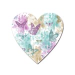 Joy Butterflies Magnet (Heart)