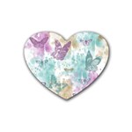 Joy Butterflies Drink Coasters (Heart)