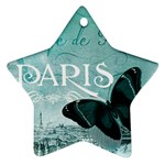 Paris Butterfly Star Ornament