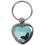 Paris Butterfly Key Chain (Heart)