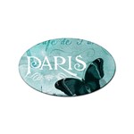 Paris Butterfly Sticker (Oval)