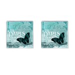 Paris Butterfly Cufflinks (Square)