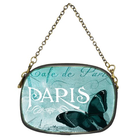 Paris Butterfly Chain Purse (One Side) from ZippyPress Front