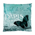 Paris Butterfly Cushion Case (Two Sided) 