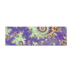 Sea Shell Spiral, Abstract Violet Cyan Stars Bumper Sticker
