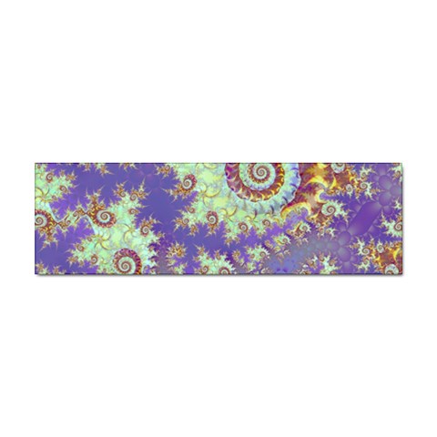 Sea Shell Spiral, Abstract Violet Cyan Stars Bumper Sticker 10 Pack from ZippyPress Front