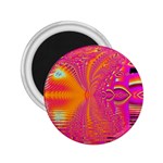 Magenta Boardwalk Carnival, Abstract Ocean Shimmer 2.25  Button Magnet