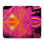 Magenta Boardwalk Carnival, Abstract Ocean Shimmer Large Mouse Pad (Rectangle)
