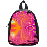 Magenta Boardwalk Carnival, Abstract Ocean Shimmer School Bag (Small)