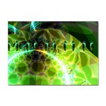 Dawn Of Time, Abstract Lime & Gold Emerge A4 Sticker 100 Pack