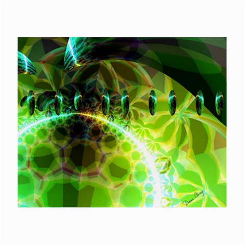 Dawn Of Time, Abstract Lime & Gold Emerge Glasses Cloth (Small) from ZippyPress Front