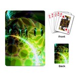 Dawn Of Time, Abstract Lime & Gold Emerge Playing Cards Single Design