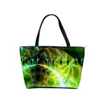 Dawn Of Time, Abstract Lime & Gold Emerge Large Shoulder Bag