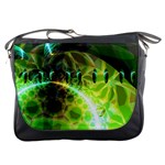 Dawn Of Time, Abstract Lime & Gold Emerge Messenger Bag
