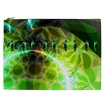 Dawn Of Time, Abstract Lime & Gold Emerge Cosmetic Bag (XXL)