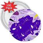 Life With Fibro2 3  Button (100 pack)