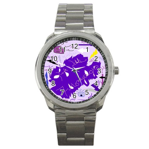 Life With Fibro2 Sport Metal Watch from ZippyPress Front
