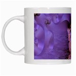 Artsy Purple Awareness Butterfly White Coffee Mug
