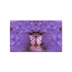 Artsy Purple Awareness Butterfly Sticker (Rectangle)