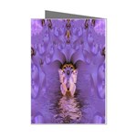 Artsy Purple Awareness Butterfly Mini Greeting Card (8 Pack)