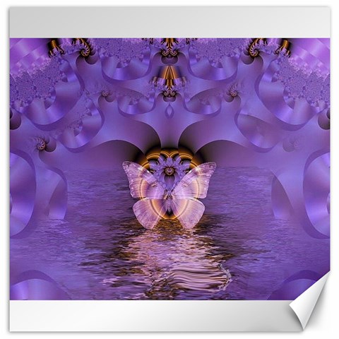 Artsy Purple Awareness Butterfly Canvas 12  x 12  (Unframed) from ZippyPress 11.4 x11.56  Canvas - 1