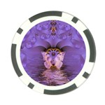 Artsy Purple Awareness Butterfly Poker Chip