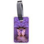 Artsy Purple Awareness Butterfly Luggage Tag (One Side)