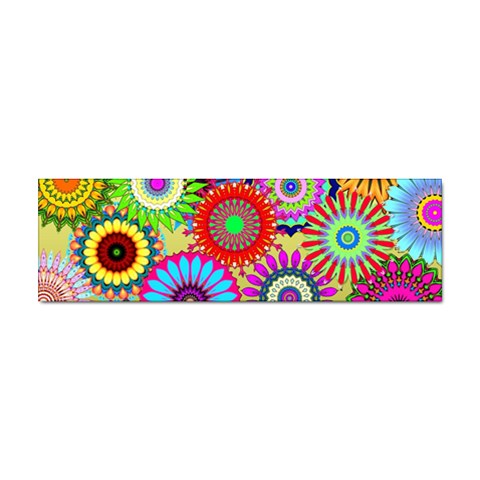 Psychedelic Flowers Bumper Sticker 100 Pack from ZippyPress Front