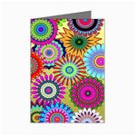 Psychedelic Flowers Mini Greeting Card (8 Pack)