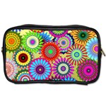 Psychedelic Flowers Travel Toiletry Bag (Two Sides)