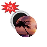 Sunset At The Beach 1.75  Button Magnet (10 pack)