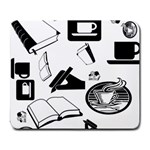 Books And Coffee Large Mouse Pad (Rectangle)