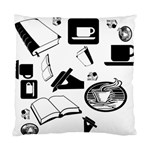Books And Coffee Cushion Case (Single Sided) 