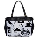 Books And Coffee Oversize Office Handbag (One Side)