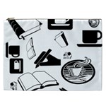 Books And Coffee Cosmetic Bag (XXL)