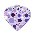 Passion For Purple Dog Tag Heart (Two Sided)