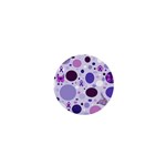 Purple Awareness Dots 1  Mini Button