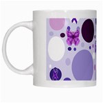 Purple Awareness Dots White Coffee Mug