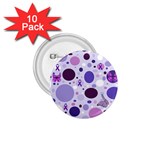 Purple Awareness Dots 1.75  Button (10 pack)